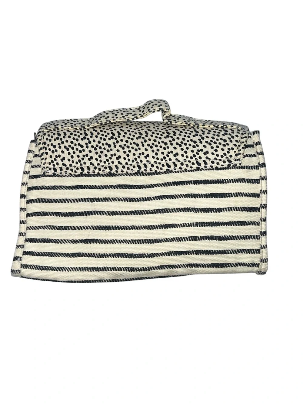Primrose Hill London Canvas Travel Cosmetic Bag Leopard Stripe Hanging Toiletry